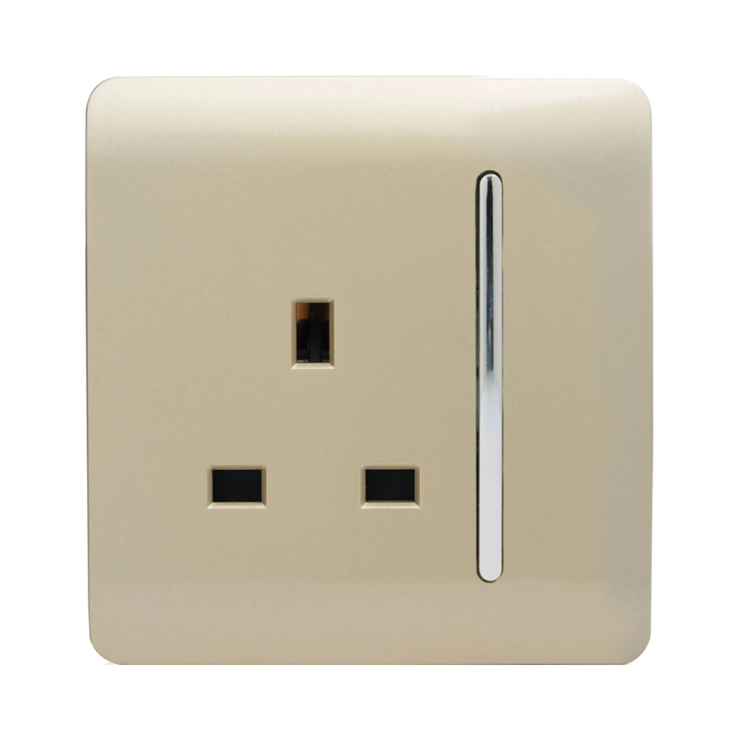 1 Gang 13Amp Switched Single Socket Champagne Gold ART-SKT13GO  Trendi Champagne Gold